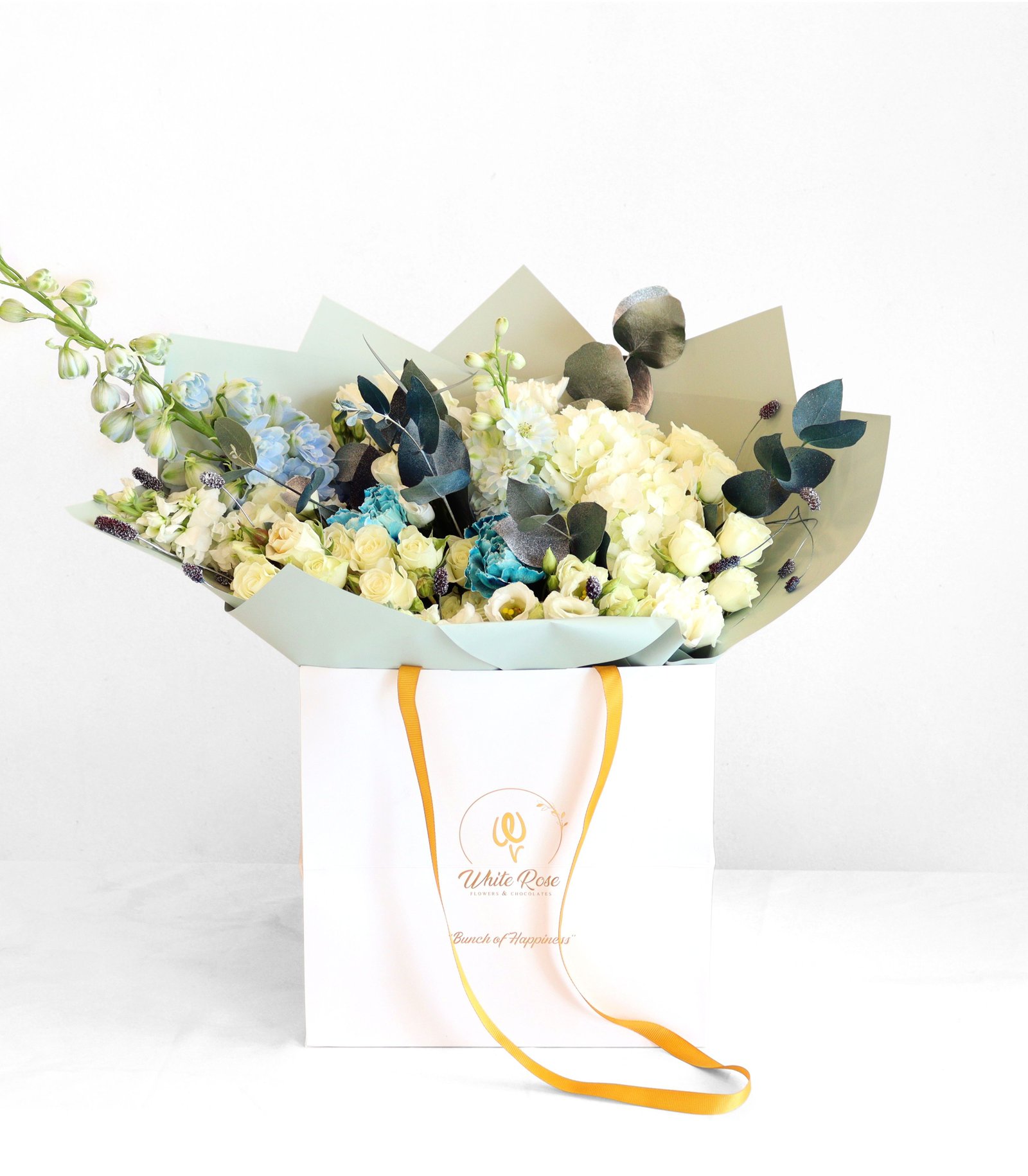 Shades of Blue Sky Bouquet