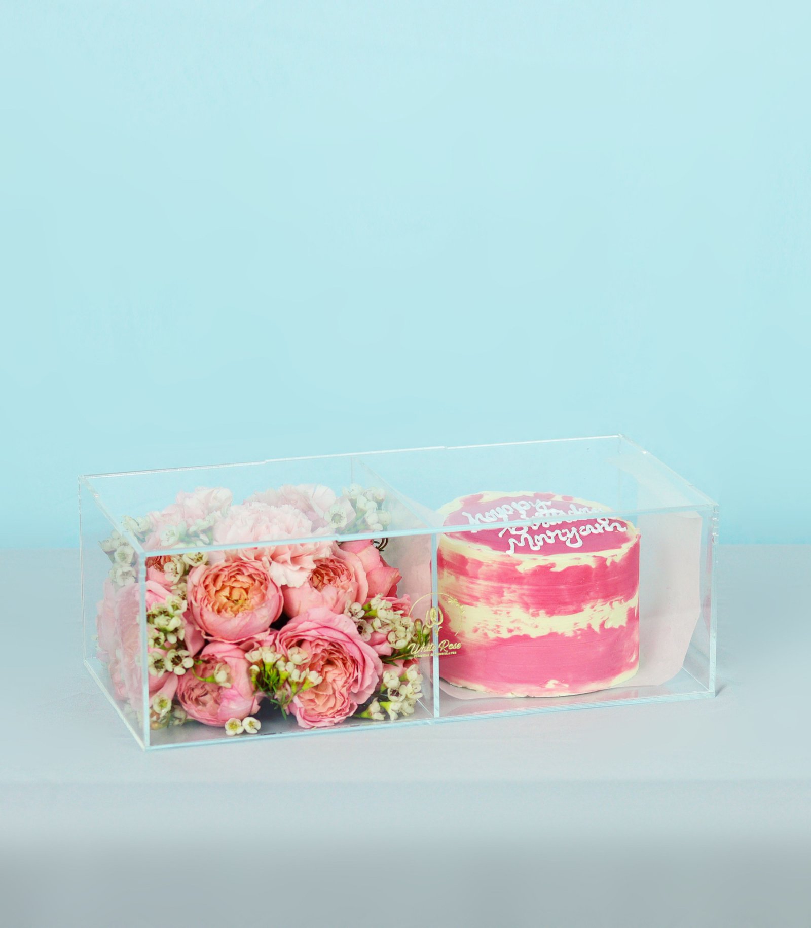 Butter Cream Cake Floral Box