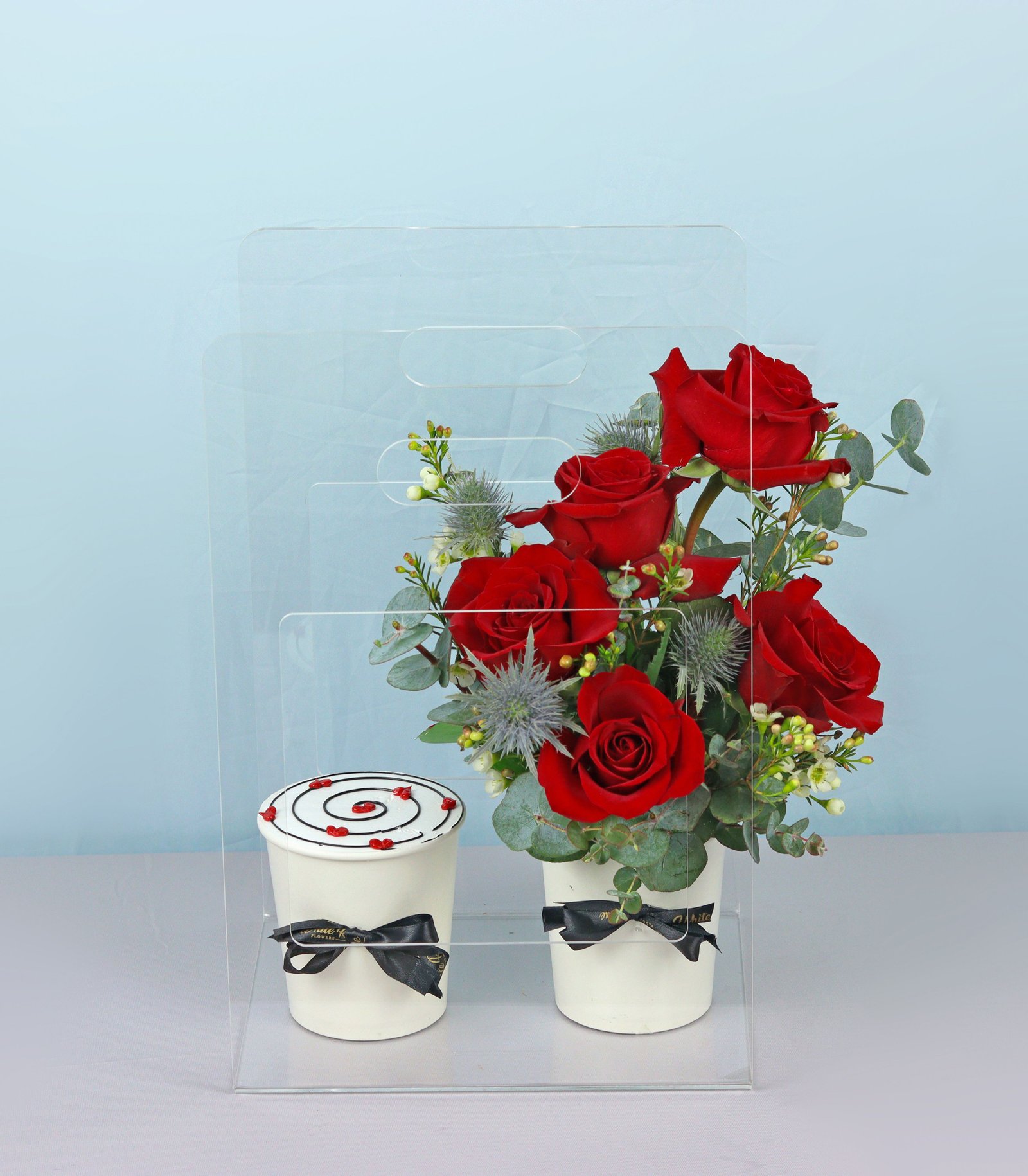 Red Rose Cake Cup