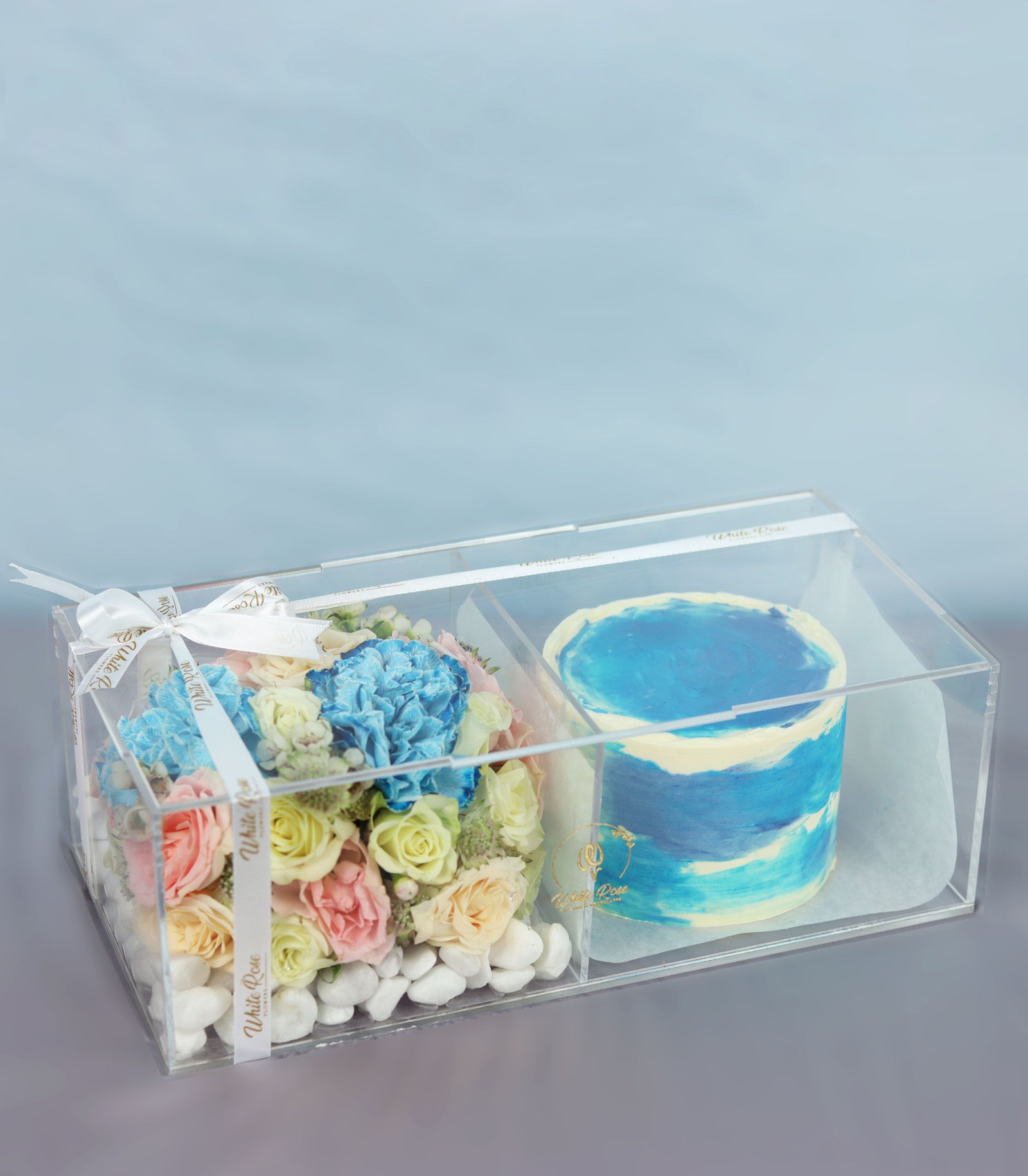 Cloud Cake And Flowers