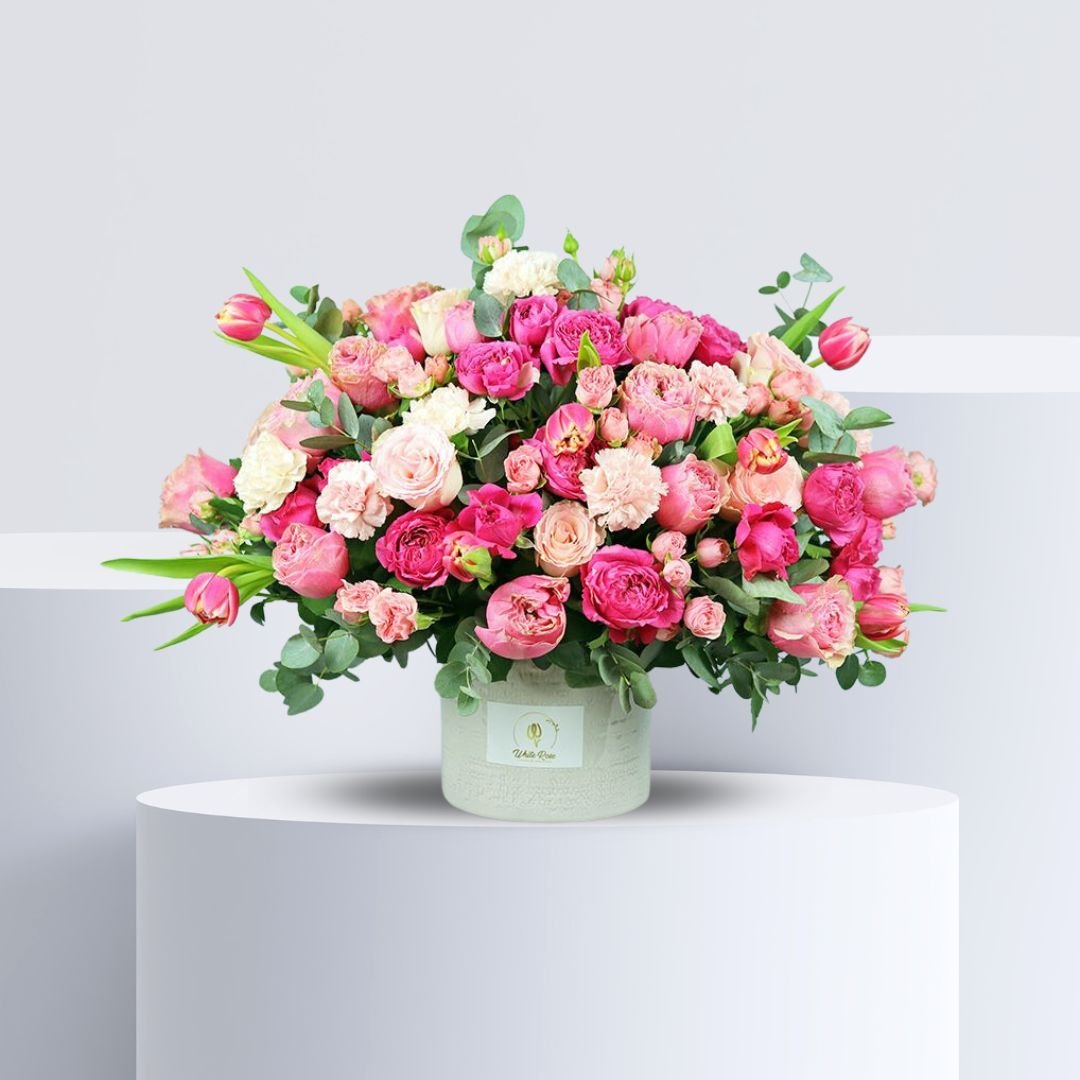 Innocent Pink Vase Arrangement