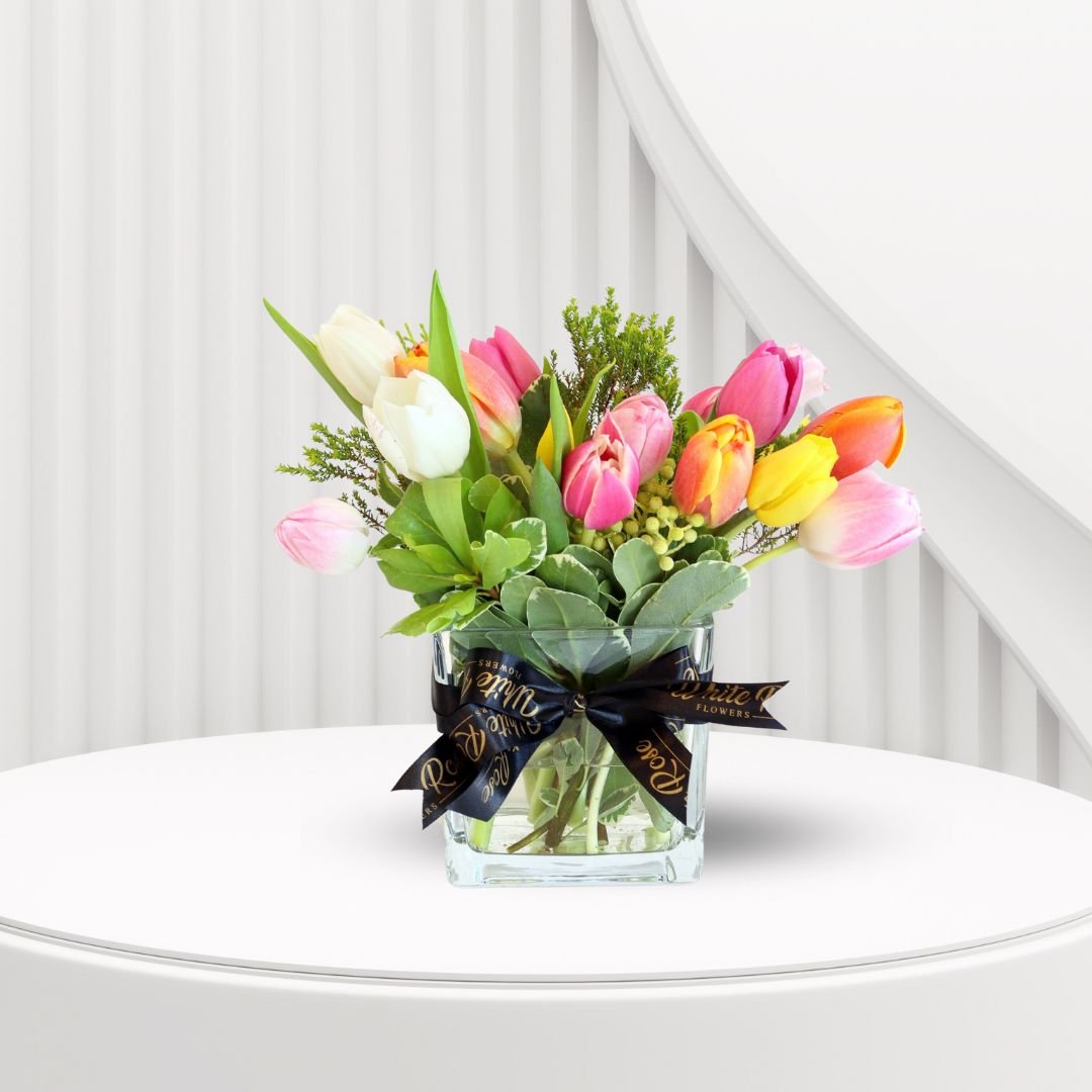 Summer Tulips Vase