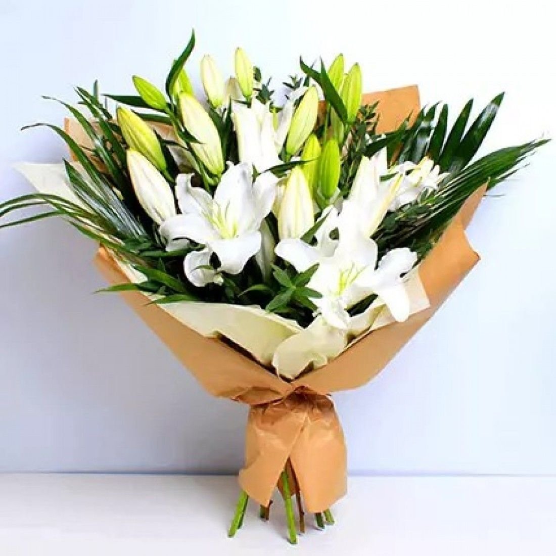 White Beauty Lilies Bouquet