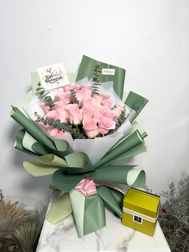 Pink in Green gift set