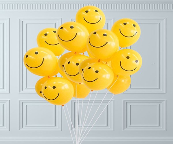 20 pieces Smiley latex balloons