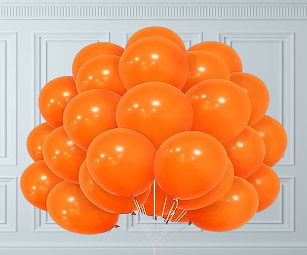 25 Orange Balloons