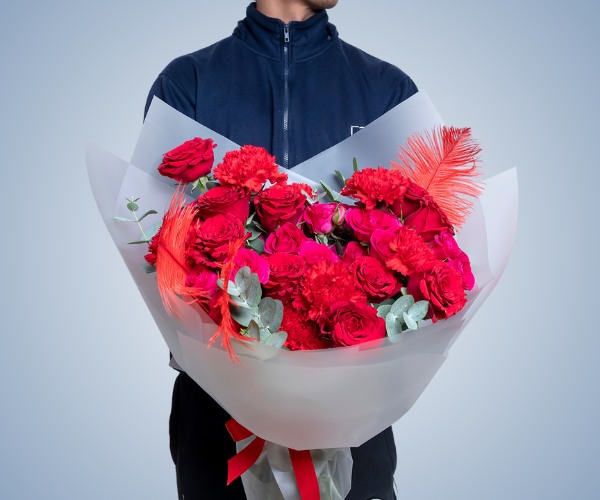 Stylish Red Premium Bouquet