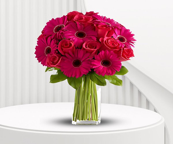 Gerbera Flower Vase Arrangement