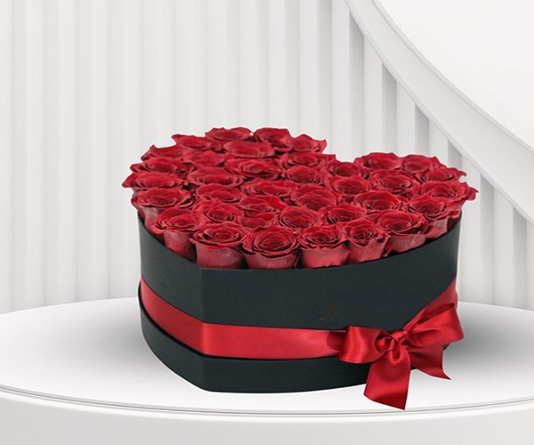 My Red Heart Flower Box