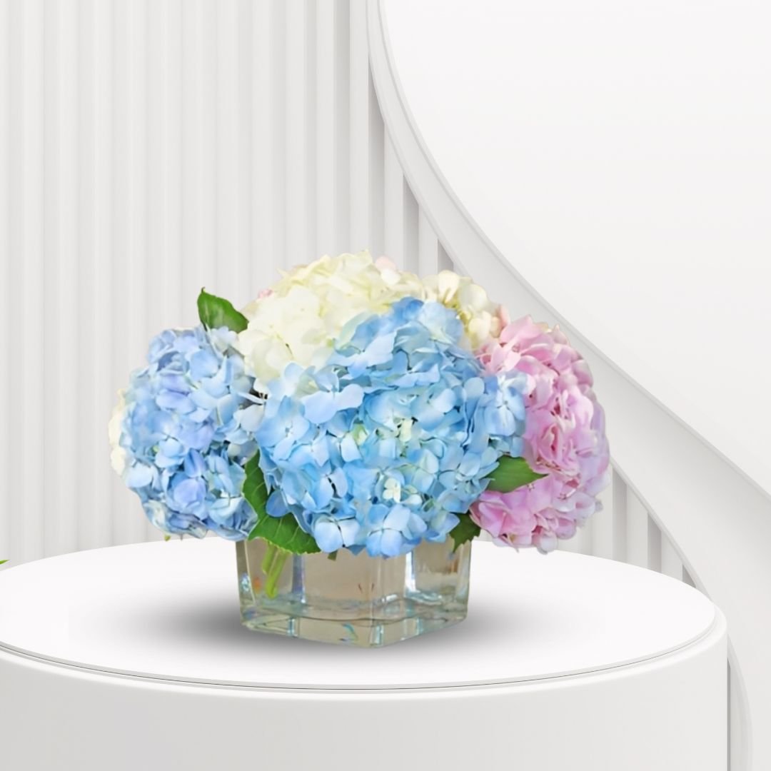 Pastel Hydrangea Flower arrangement