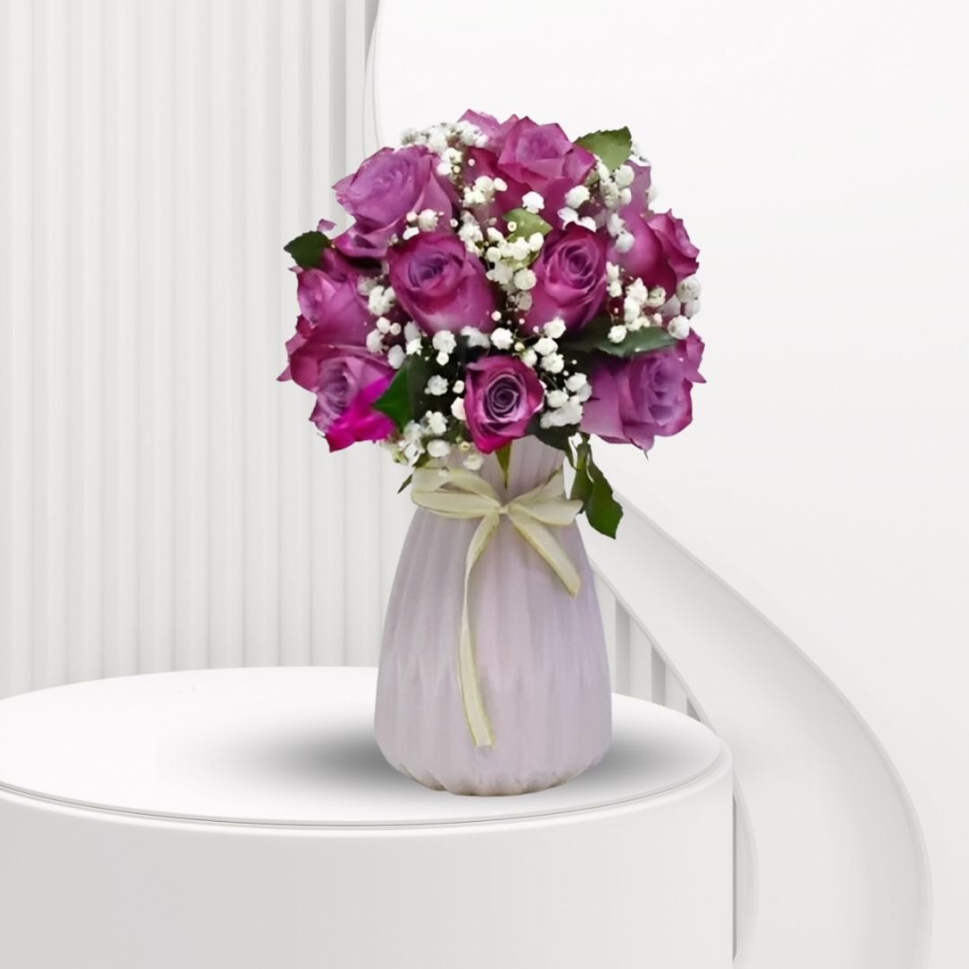 Purple Majesty Vase Arrangement