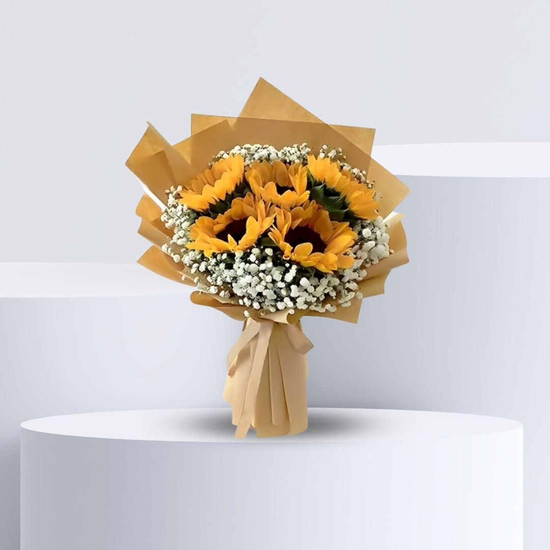 Ravishing Sunflowers Hand bouquet