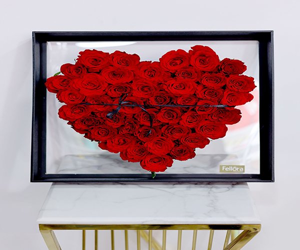 Red Heart Acrylic Box