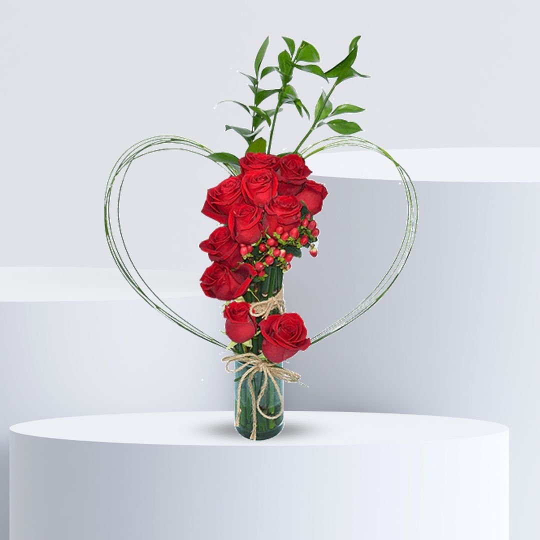 Red Rose Elegance Arrangement