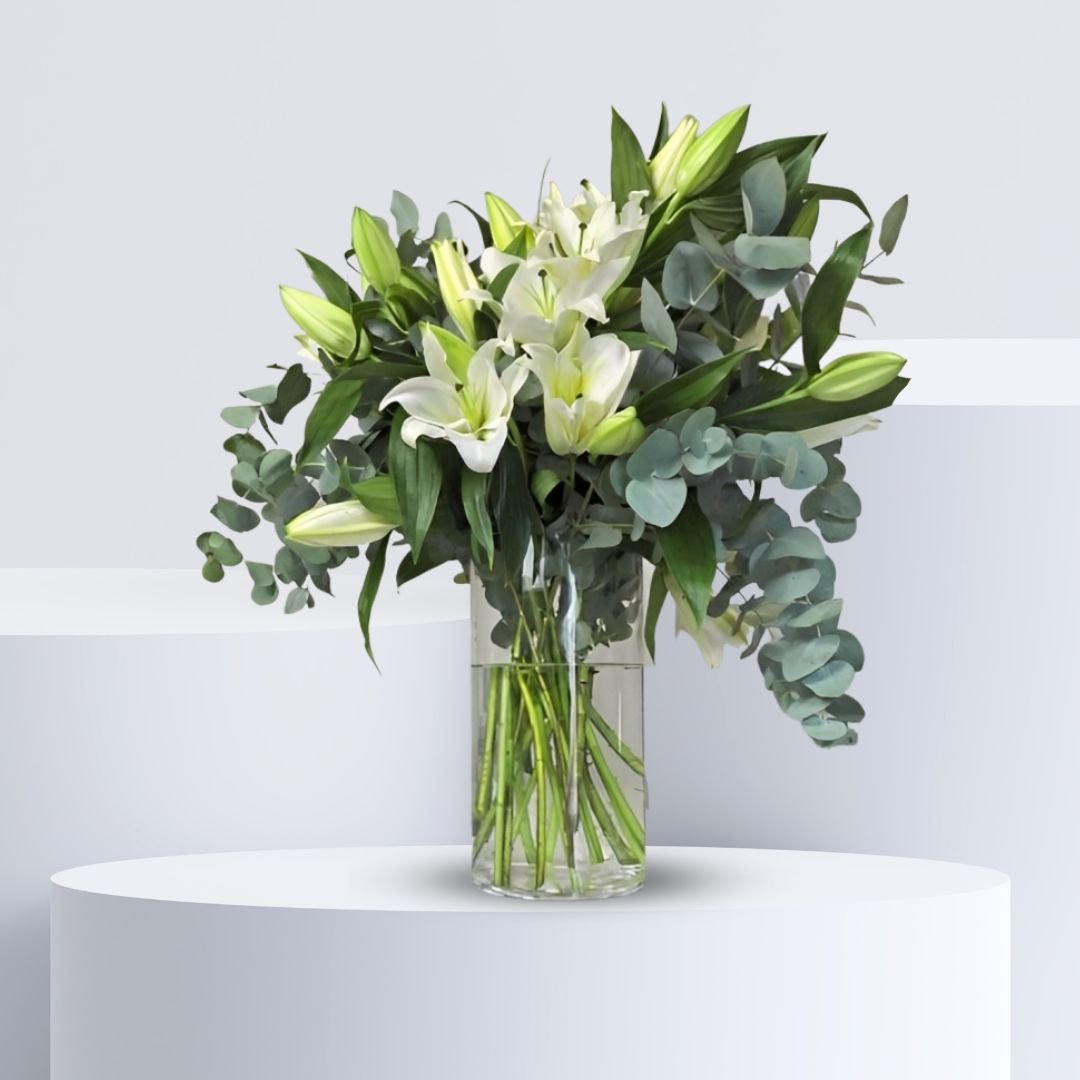 White Lilies flower arrangement