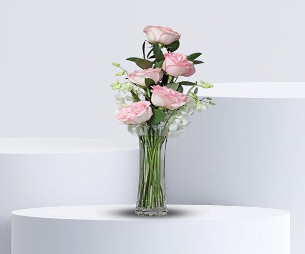 Wish of Pink Flower vase arrangement