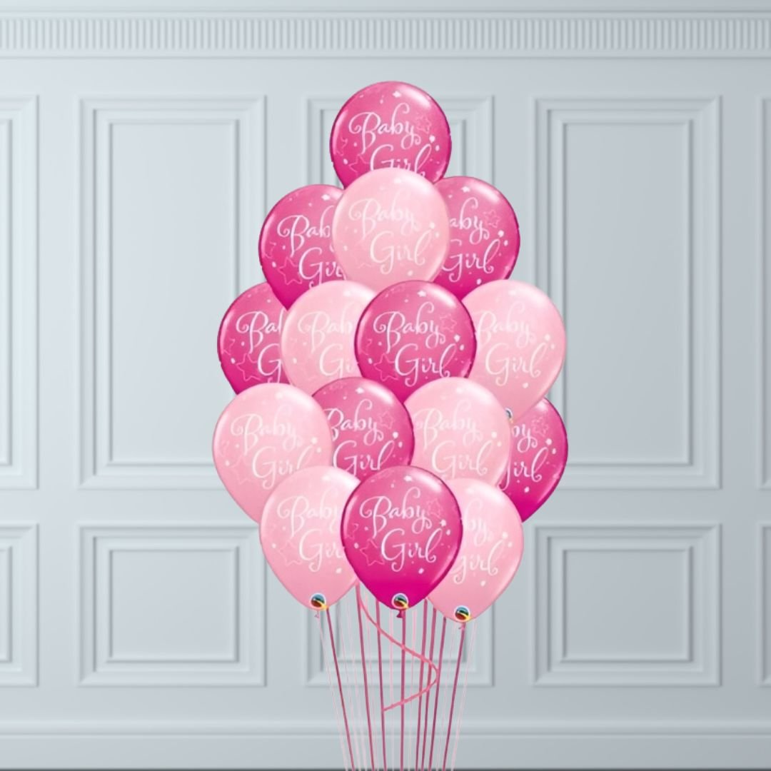 Baby Girl Balloons - 15pcs