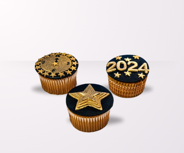 New Year Cup Cake Set of 3