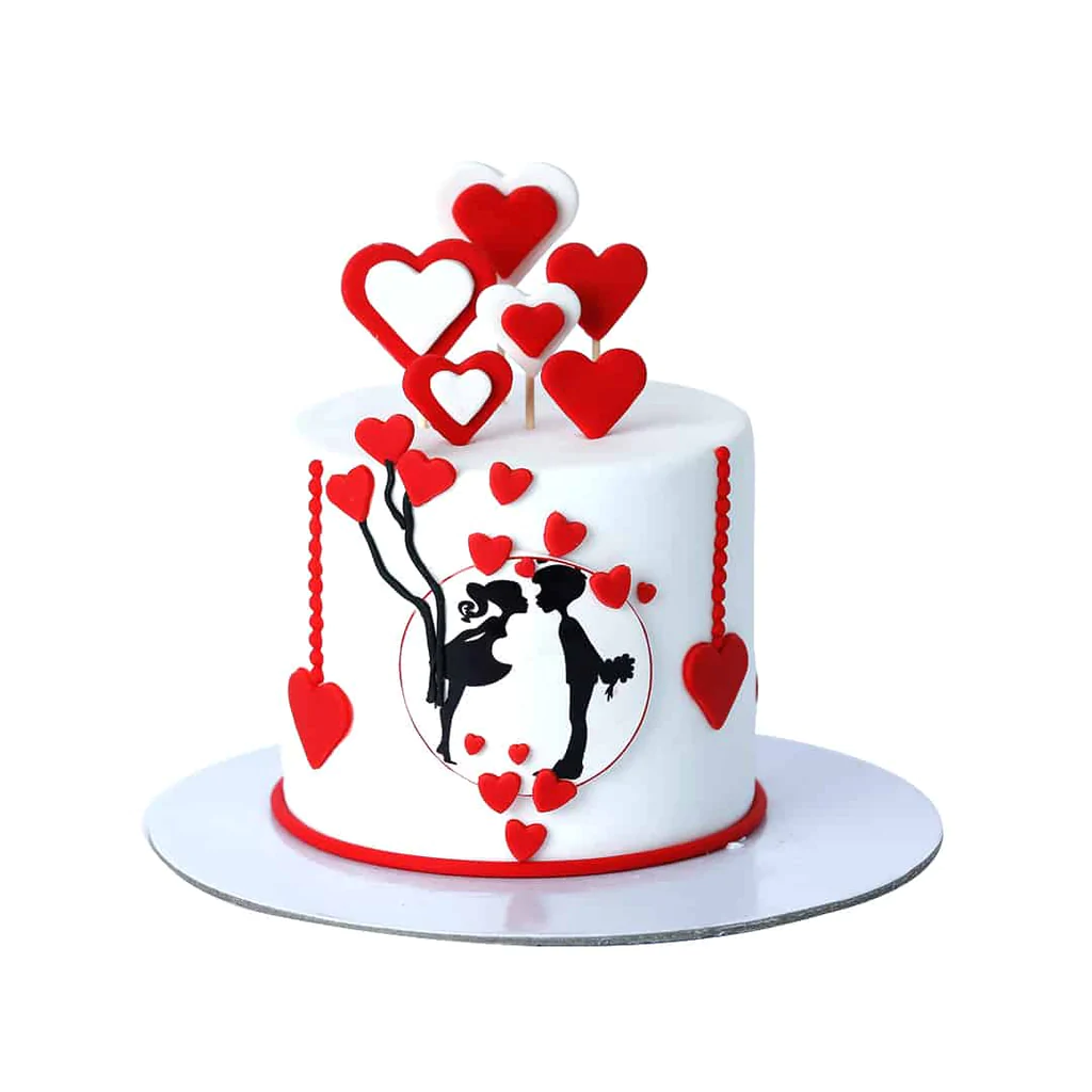 Balloon Heart Cake - 2KG