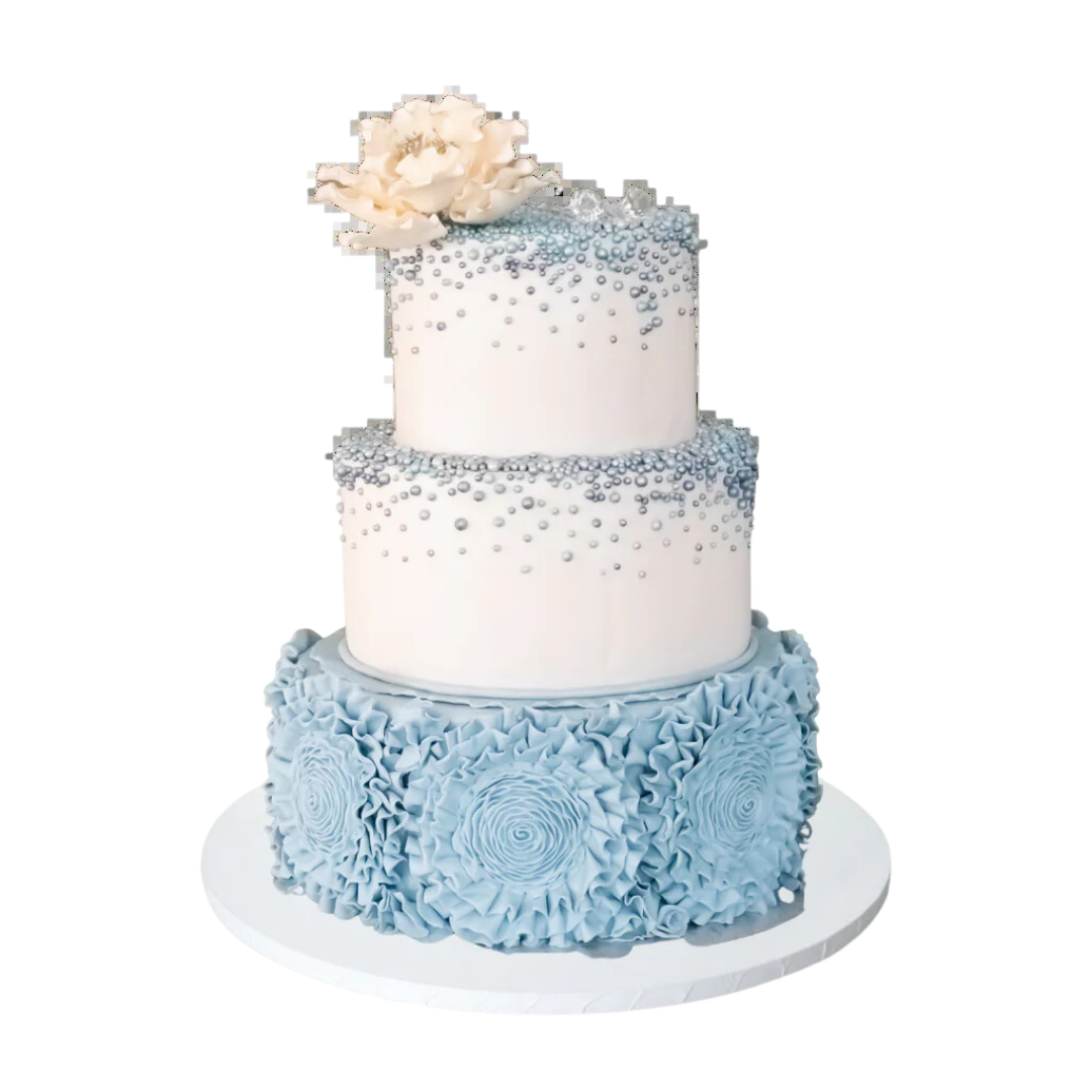 Blue and White Wedding Cake- 12KG