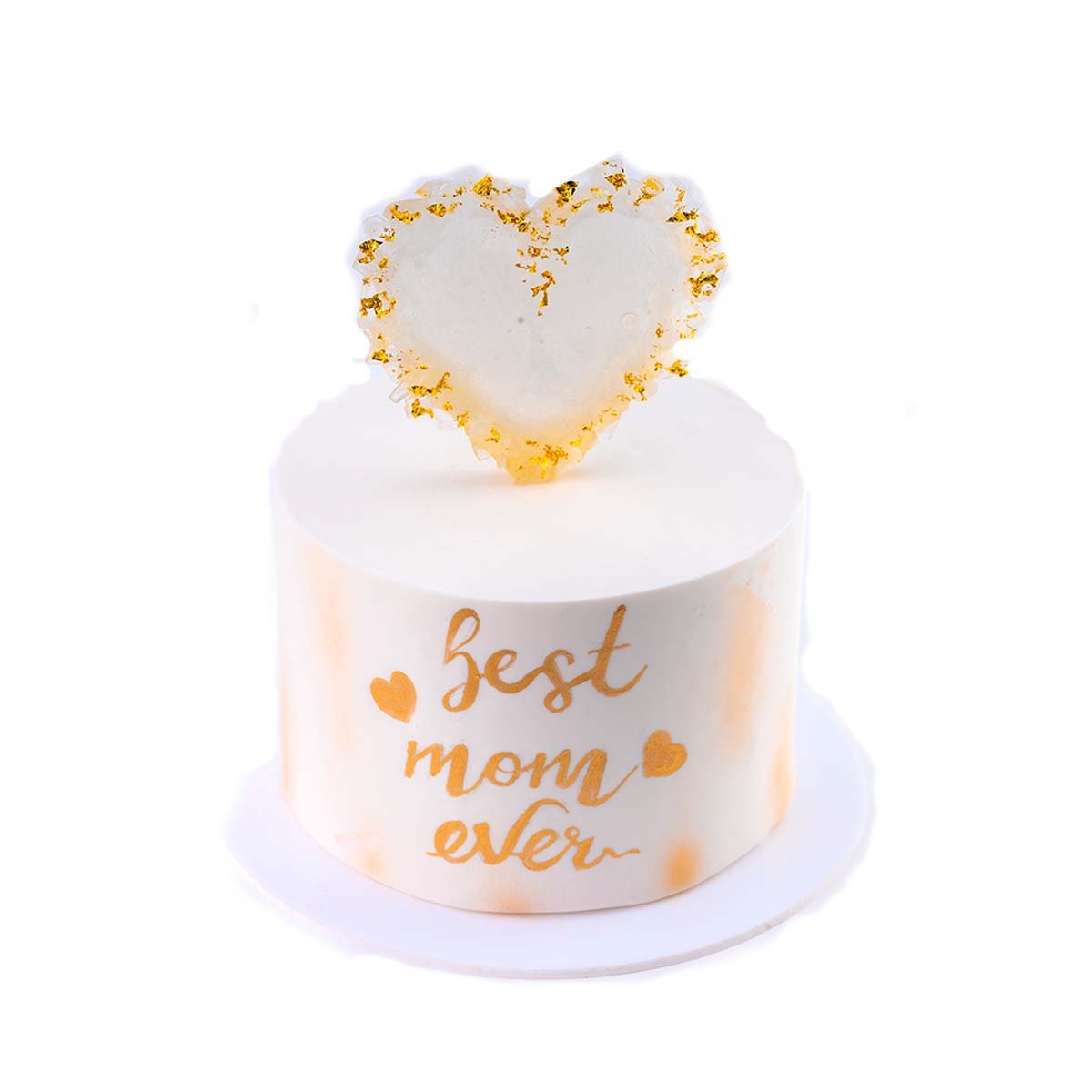 Gold heart Cake - 2KG