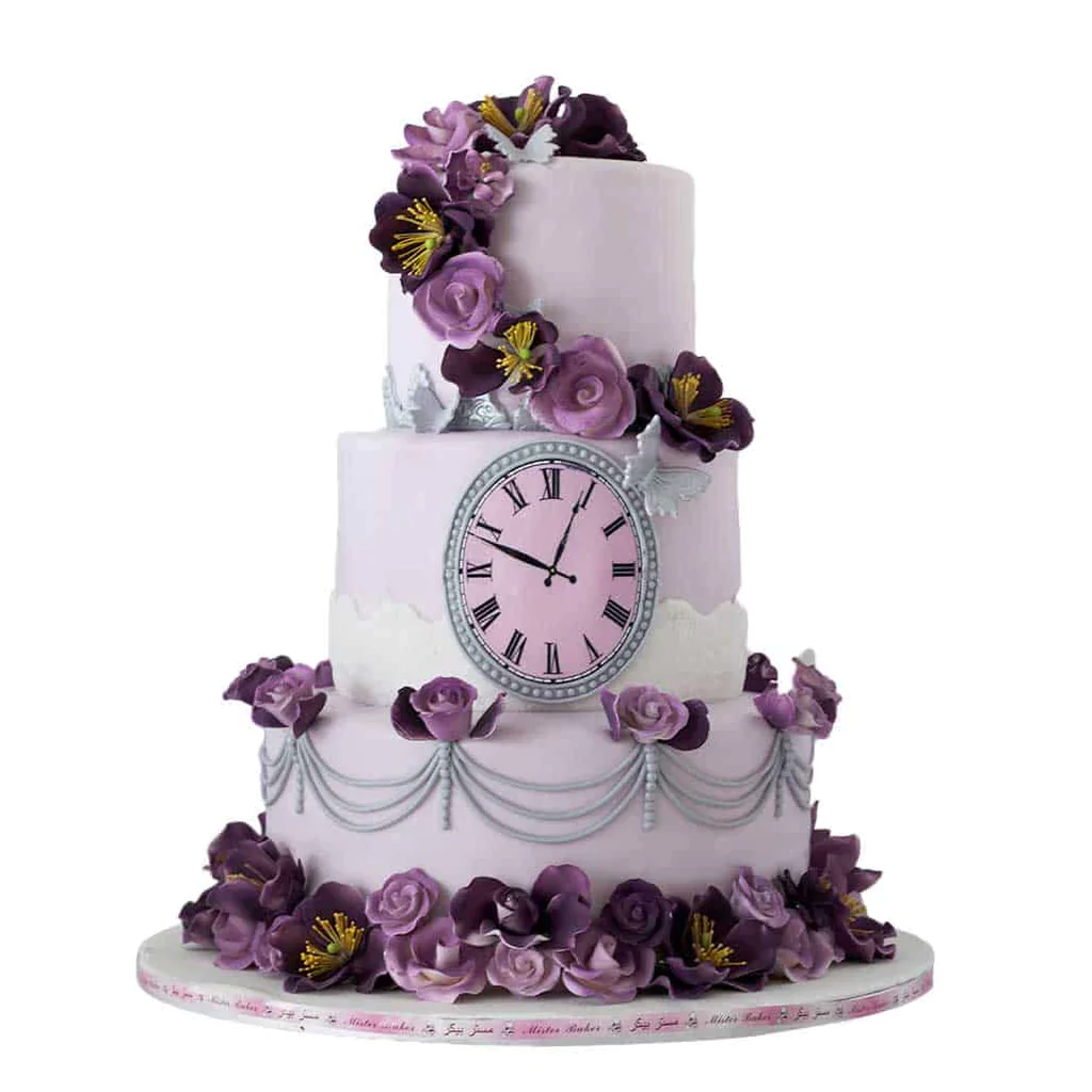 Purple Wedding Ties Cake -8KG