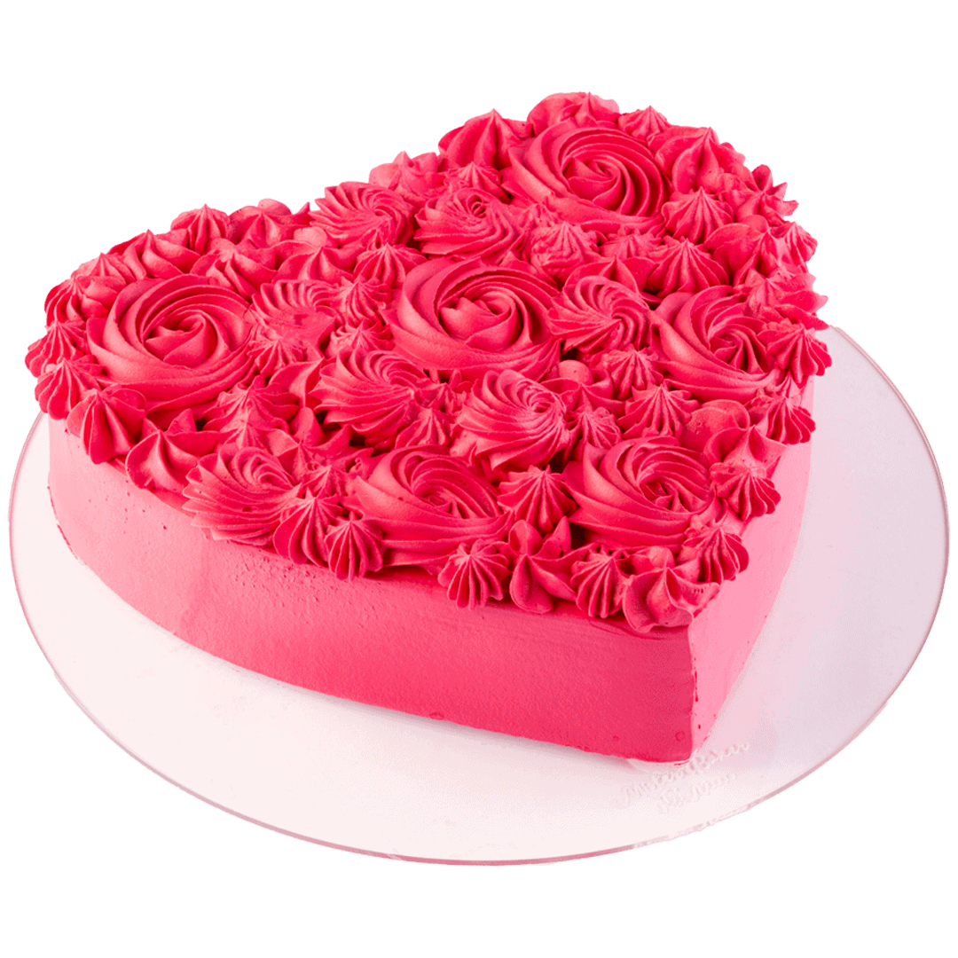 Pink Indulgence Heart Cake