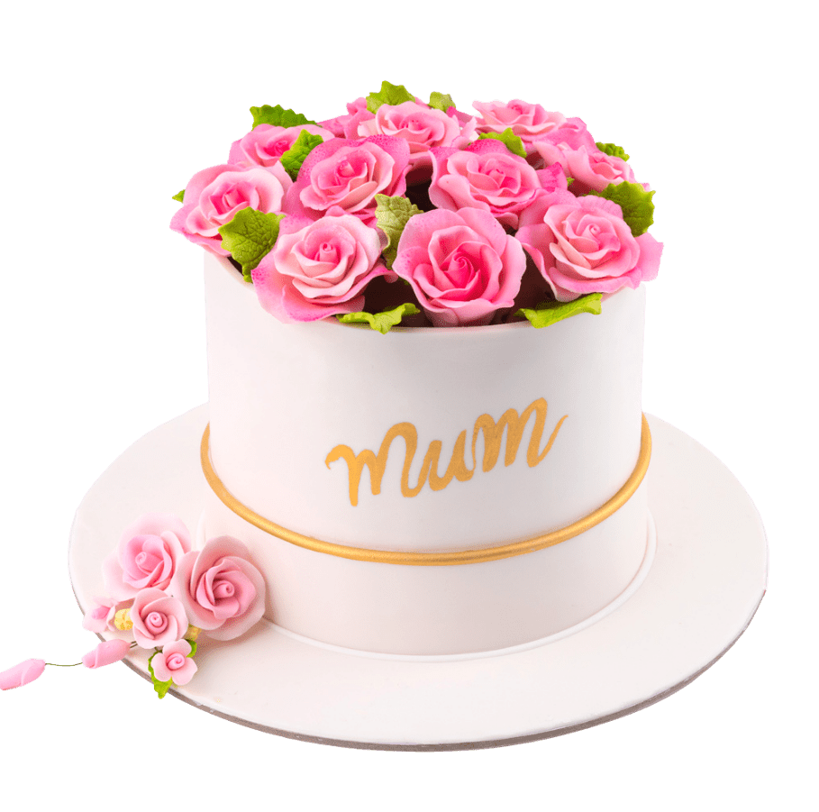 Pink Rose Gift Box Cake-2KG