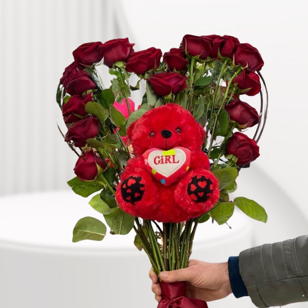 Huggable Heart Bouquet