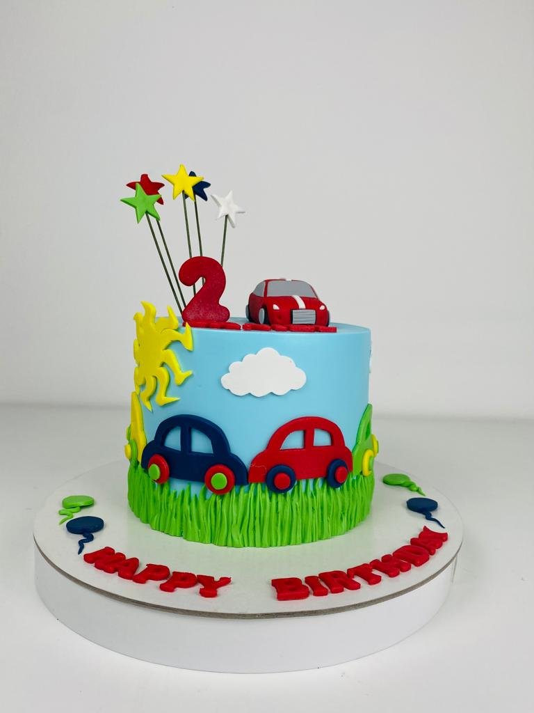 Car Themed Birthday Cake - 2KG