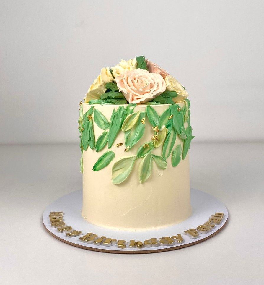 Floral Tall Cake - half kg