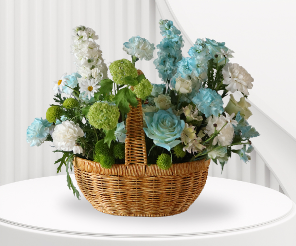 Gardenia Basket Floral Arrangement