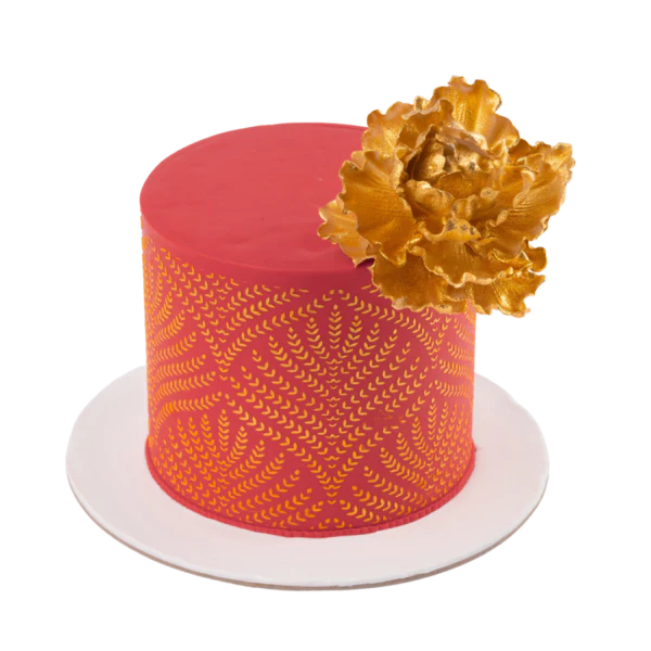 Gold leaf Flower Cake -3KG